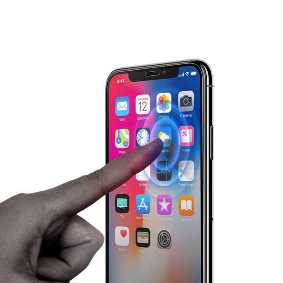 Загартоване захисне скло SPIGEN для iPhone 11 Pro / Xs / X, Full Cover