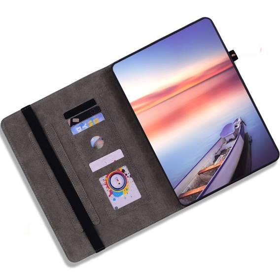 чехол-крышка для Lenovo Tab P12, flower, фиолетовый