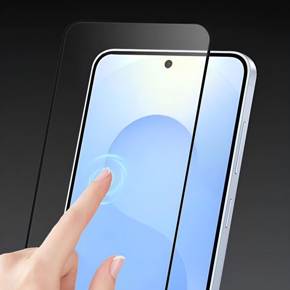 3D загартоване скло для Samsung Galaxy S25, чорна рамка