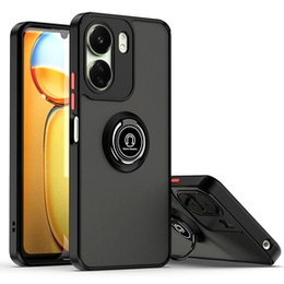 Чехол для Xiaomi Redmi 13C / Poco C65, Frosted Ring, чёрный