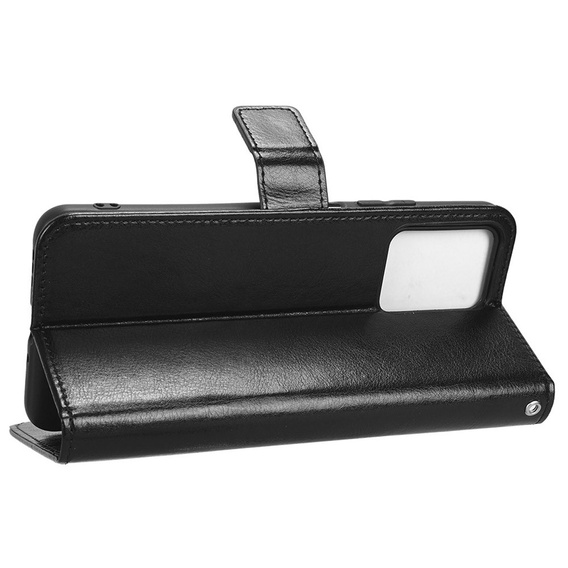 Откидной чехол для Xiaomi Redmi Note 12 5G / POCO X5 5G, Crazy Horse Wallet, чёрный