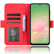 Футляр з клапаном для Samsung Galaxy A56, Card Slot, червоний