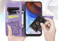 Чохол-книжка для Oppo Reno 13F / Oppo Reno 13FS, Butterfly, фіолетовий