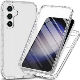 Чехол для Samsung Galaxy S23 FE, Shockproof, с пленкой, прозрачный