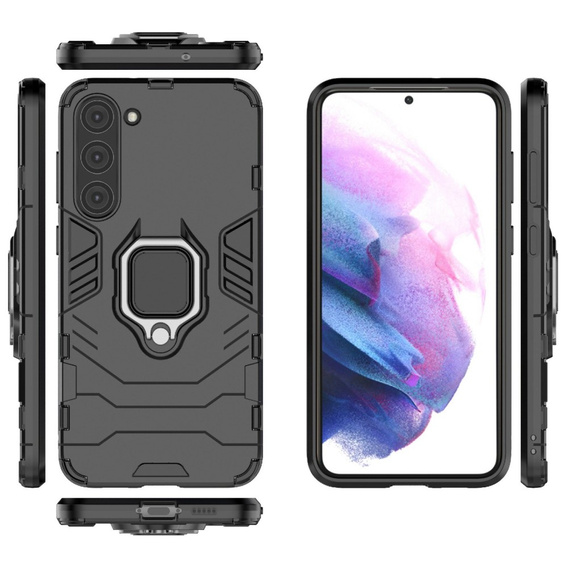 Чoхол до Samsung Galaxy S23, Kickstand Ring, чорний