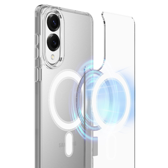 Чохол для Samsung Galaxy S25 Edge, Fusion Hybrid, для MagSafe, прозорий