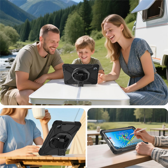 Броньований чохол з підставкою та ременем через плече для Lenovo Tab One