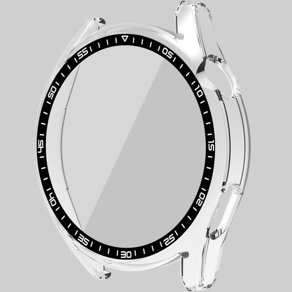 2в1 чохол та захисне скло для годинника Huawei Watch GT 3 46mm, прозорий