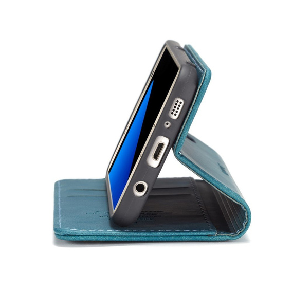 Чехол CASEME для Samsung Galaxy S7, Leather Wallet Case, синий