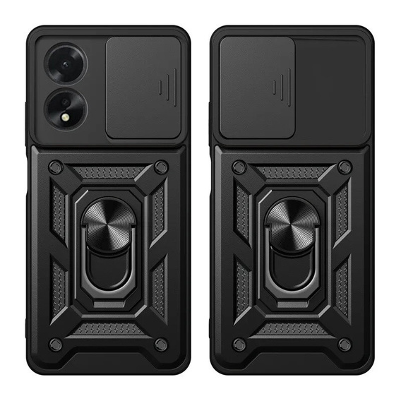 Чехол NOX Camera Slide Oppo A60, CamShield Slide, чёрный