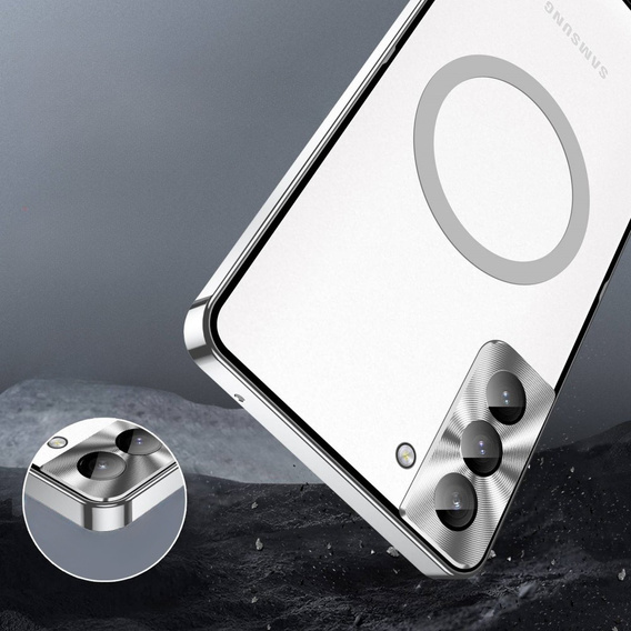 Захисний чохол для камери Samsung Galaxy S21 FE 5G, CamShield MagSafe, прозорий / сріблястий