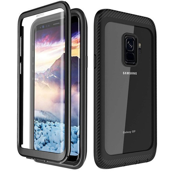 Чoхол Shockproof до Samsung Galaxy S9, із захисним екраном, м'яти