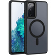 Чехол для Samsung Galaxy S20 FE, для MagSafe, ERBORD Matt Case, чёрный + стекло для экрана