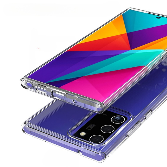Чехол до Galaxy Note 20 Ultra, Fusion Hybrid, прозрачный