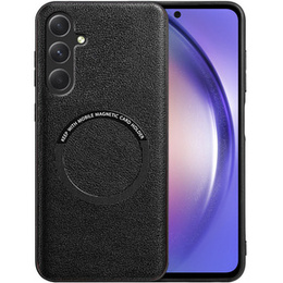 Чехол до Samsung Galaxy A54 5G, Leather Hybrid MagSafe, чёрный