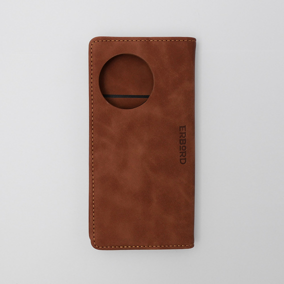 Чохол для OnePlus 11 5G, ERBORD Vintage, гаманець з клапаном, коричневий