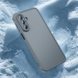 Матовий чохол для Samsung Galaxy A17 5G, димчастий з чорними боковинами