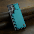 CASEME флип-кейс для Samsung Galaxy S25 Ultra, Litchi Wallet, зелёный