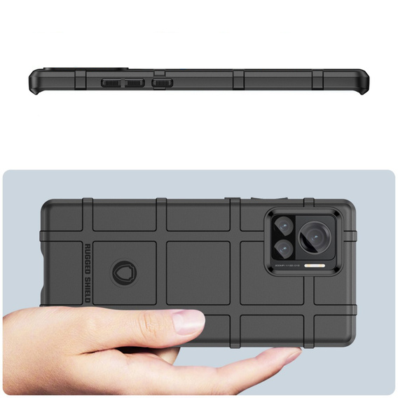 Чoхол до Motorola Edge 30 Ultra 5G, Rugged Shield, чорний