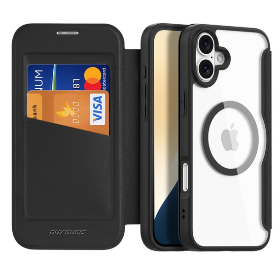 Чехол Dux Ducis до iPhone 16, Skin X Pro, MagSafe, чёрный