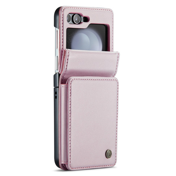 CASEME флип-кейс для Samsung Galaxy Z Flip5 5G, Litchi Wallet, розовый
