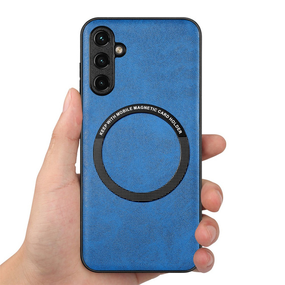 Чoхол до Samsung Galaxy A14 5G, Leather Hybrid MagSafe, м'яти