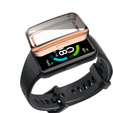 Чехол 2в1 с защитой экрана для часов Huawei Band 6/7, Rose gold