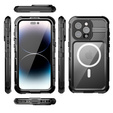 IP68 Водонепроницаемый чехол для iPhone 15 Pro Max, SHELLBOX MagSafe, чёрный