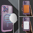 Чохол для iPhone 14 Pro Max, ERBORD Impact Guard, MagSafe, фіолетовий