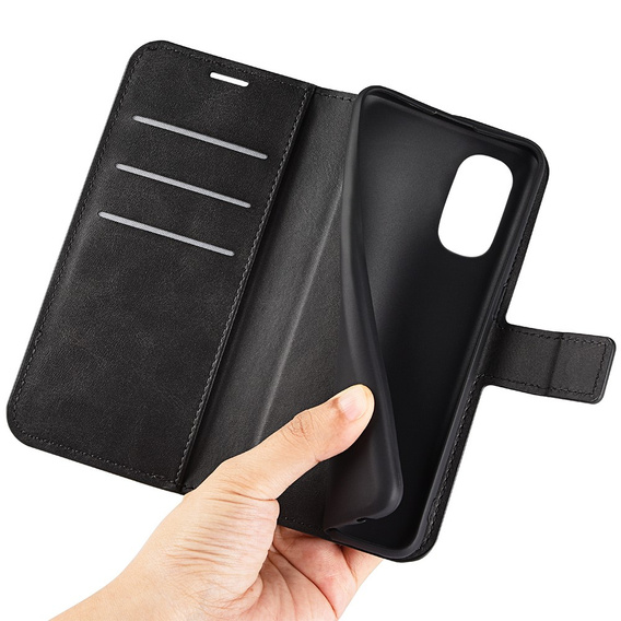 Чoхол Wallet до Motorola Moto G52 / G82 5G, Protective Cover, Black
