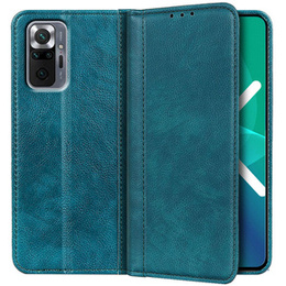 Чoхол до Xiaomi Redmi Note 10 Pro, Wallet Litchi Leather, зелений