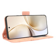 Футляр з клапаном для Realme 14 Pro 5G, Card Slot, рожевий