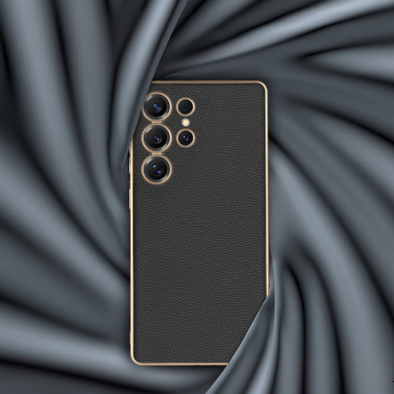 Чехол до Samsung Galaxy S25 Ultra, GKK Leather, чёрный