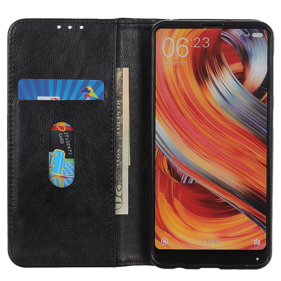 Чoхол до Samsung Galaxy S24 Ultra, Wallet Litchi Leather, чорний