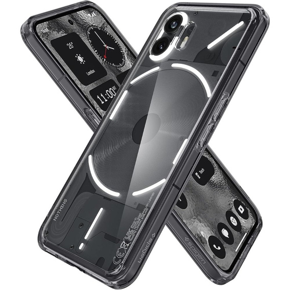 Чехол Spigen до Nothing Phone 2, Ultra Hybrid, Space Crystal, серый