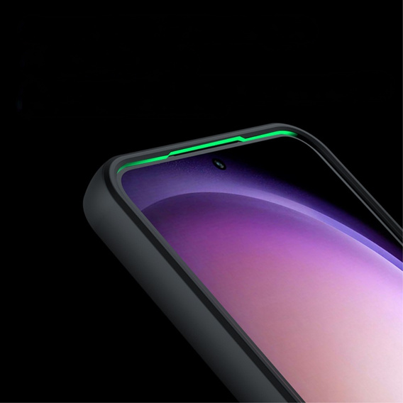 Чехол до Samsung Galaxy A25 5G, Fusion, прозрачный / черный + 9H стекло