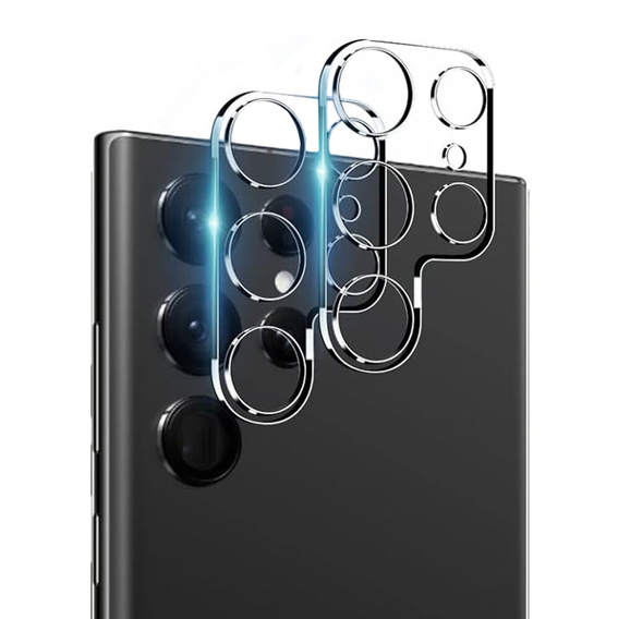2x закаленное стекло ERBORD для камеры Samsung Galaxy S24 Ultra, прозрачный