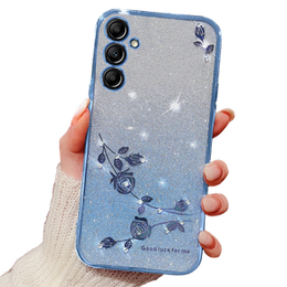 Чохол для Samsung Galaxy A35 5G, Glitter Flower, м'яти