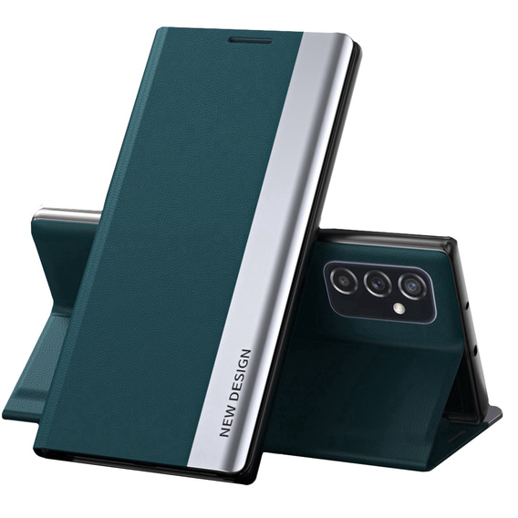 Откидной чехол для Samsung Galaxy M23 5G / M13, Side Magnetic, зелёный