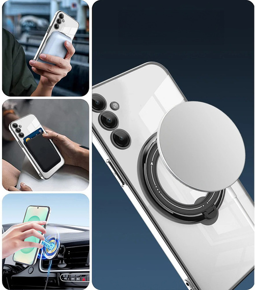 Магнитный чехол для Samsung Galaxy S25+ Plus, для MagSafe, чёрный