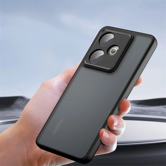 Чoхол до Realme GT 7 / 7T, Fusion Hybrid, прозорий / чорний