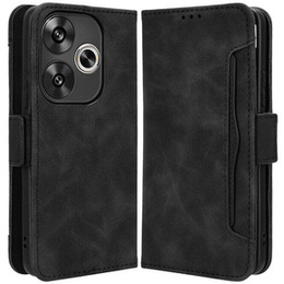 Футляр з клапаном для Xiaomi Poco F6, Card Slot, чорний