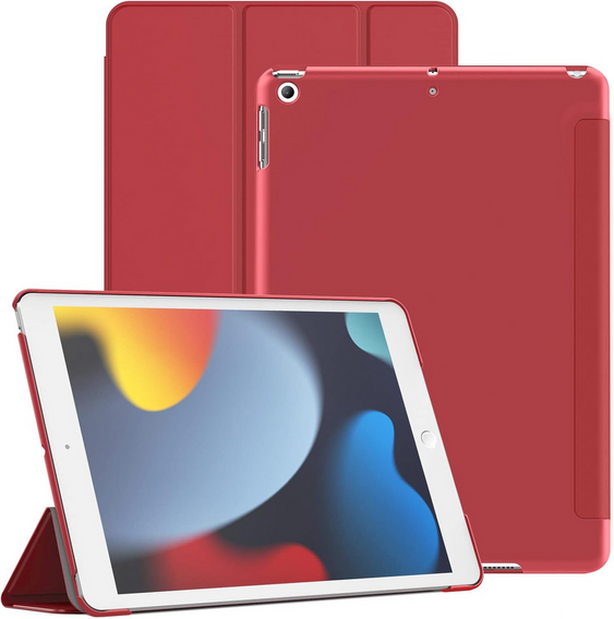 Чехол для iPad 7/8/9 10.2 2019/2020/2021, Smartcase, красный