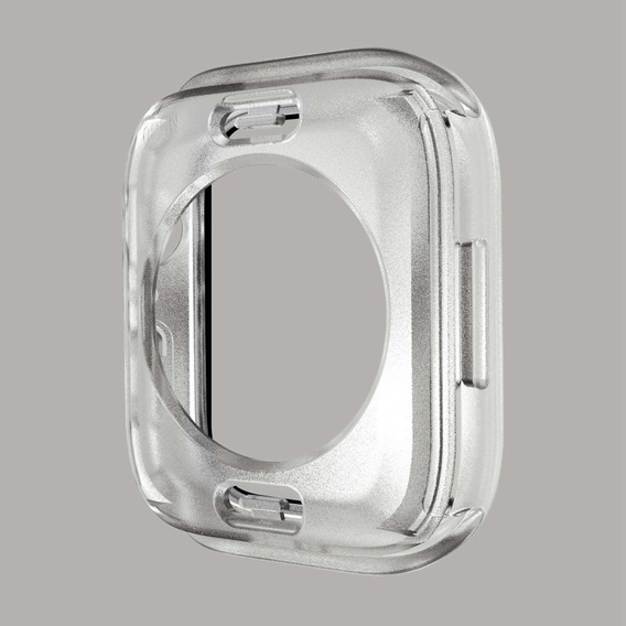 2в1 чехол и защитное стекло для часов Apple Watch 7/8/9 45mm, Transparent