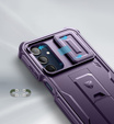 Броньований чохол для Samsung Galaxy A16, Dexnor Full Body (Two Frames), фіолетовий