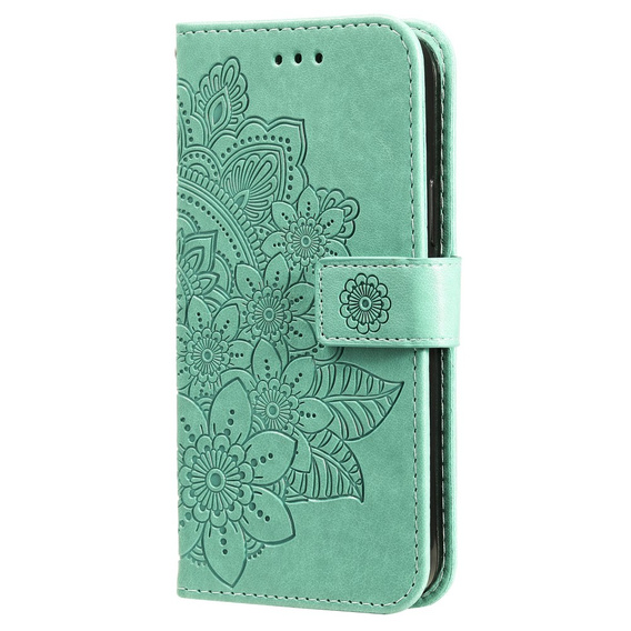 Откидной чехол для Samsung Galaxy S21 FE, Mandala, зелёный