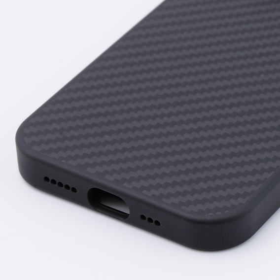 Чехол для iPhone 15 Pro, Aramid Fiber Cover, чёрный
