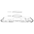 Spigen Ultra Hybrid MagSafe чохол для iPhone Air, прозорий/білий