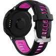 Силіконовий ремінець для Garmin Forerunner 22mm, Black/Rose