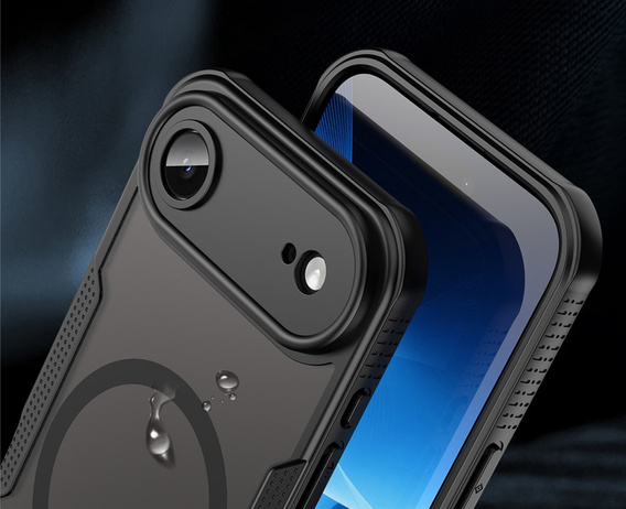 Бронированный чехол для iPhone Air, для MagSafe, черный матовый